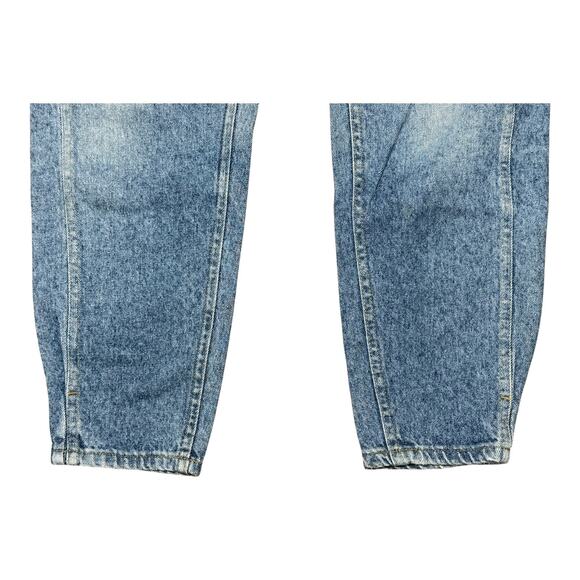 Vintage 80s Lee Denim Women 10 Med Mom Jeans High Rise Tapered Acid Wash Pleated - Picture 7 of 11